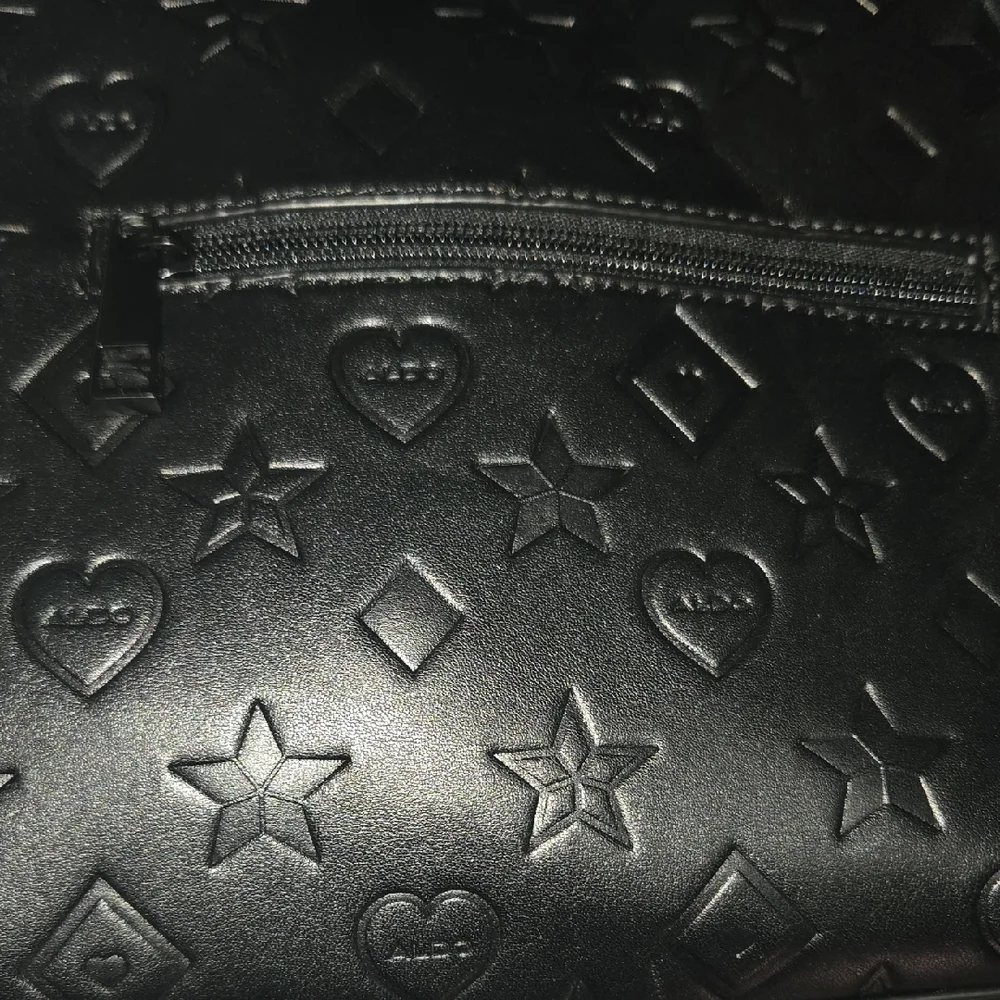Aldo Black Satchel with Embossed Design - Picture 4 of 10